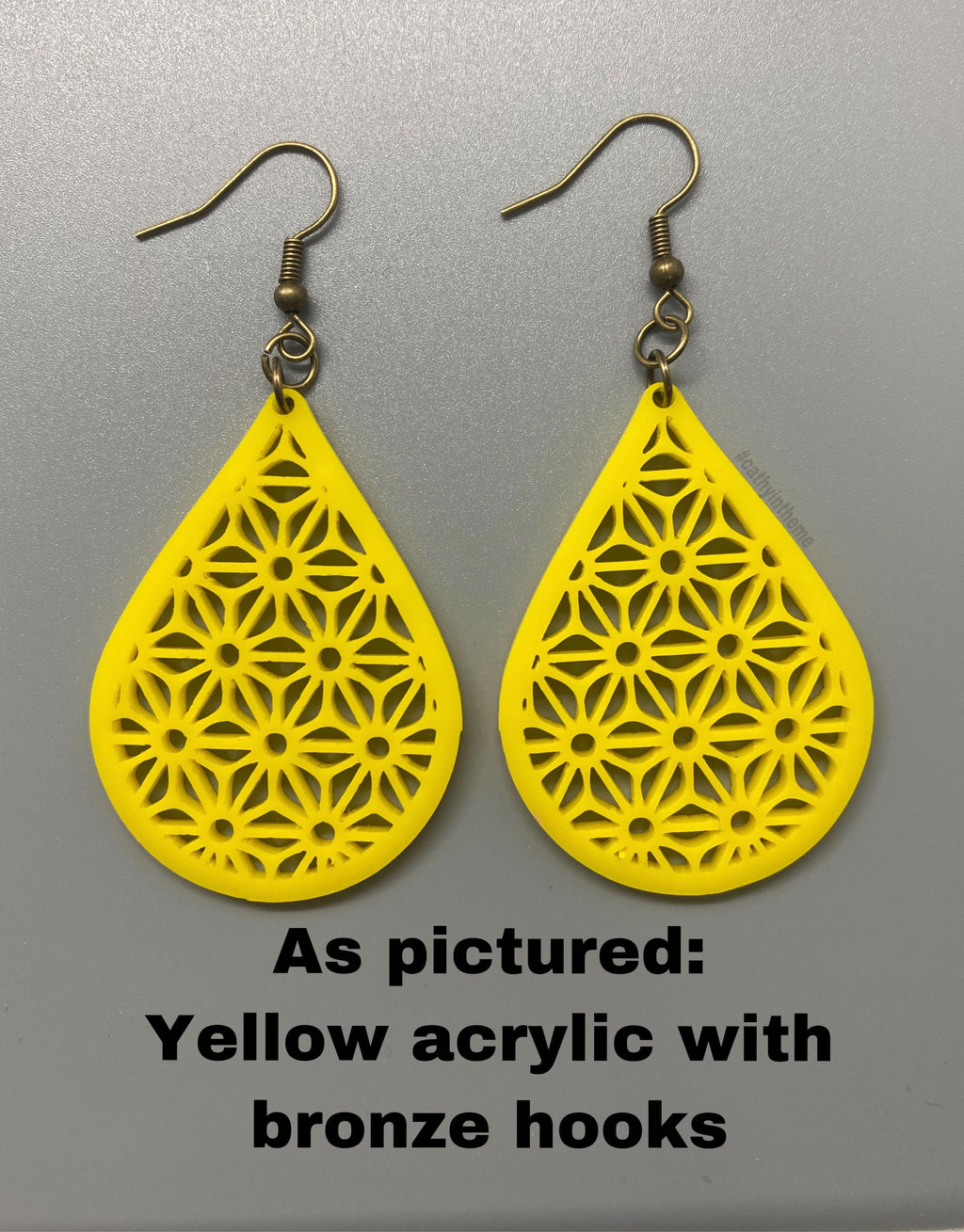 Floral Pattern Earrings