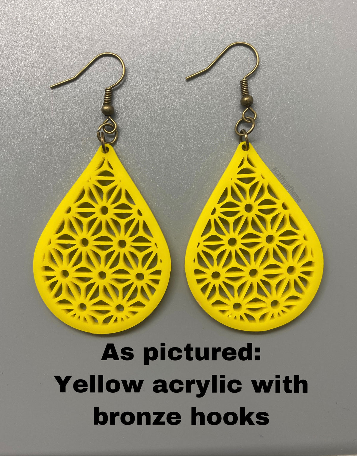 Floral Pattern Earrings