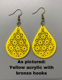 Floral Pattern Earrings
